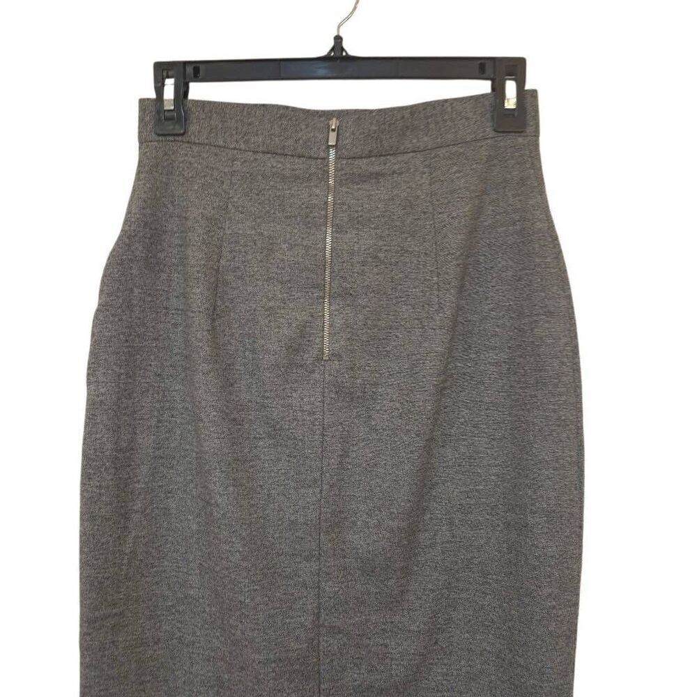 Banana Republic Women's Charcoal Gray Poly/Viscose/Spandex Knit Assymetrical Zip - Picture 7 of 10